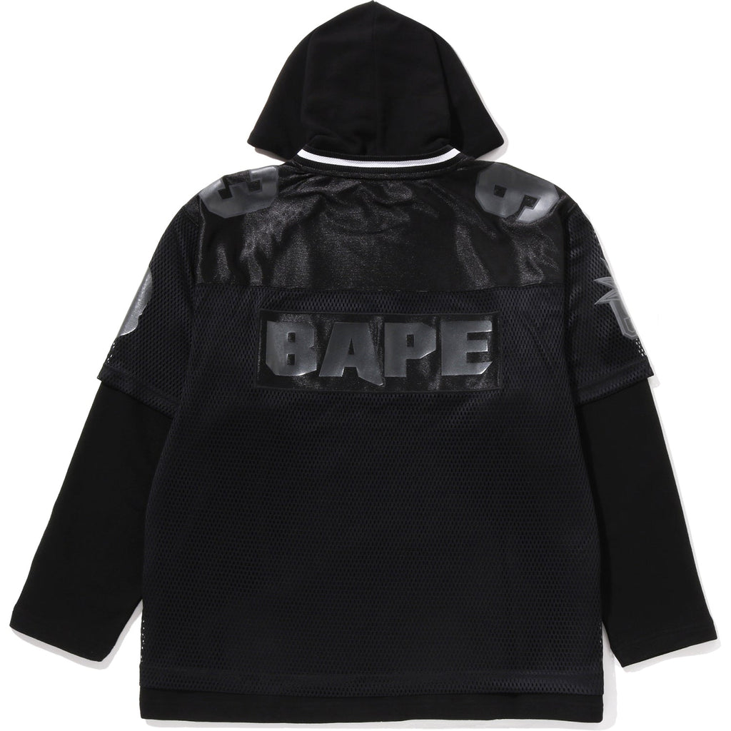 BAPE US BLACK FRIDAY MESH LAYERED RELAXED FIT PULLOVER HOODIE MENS