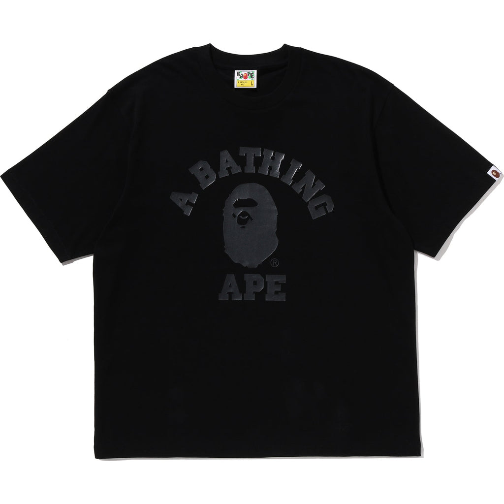 BAPE US BLACK FRIDAY METALLIC COLLEGE RELAXED FIT TEE MENS