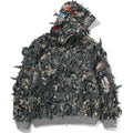 TREE EDGE CAMO LASER CUT CROPPED SHARK FULL ZIP HOODIE LADIES